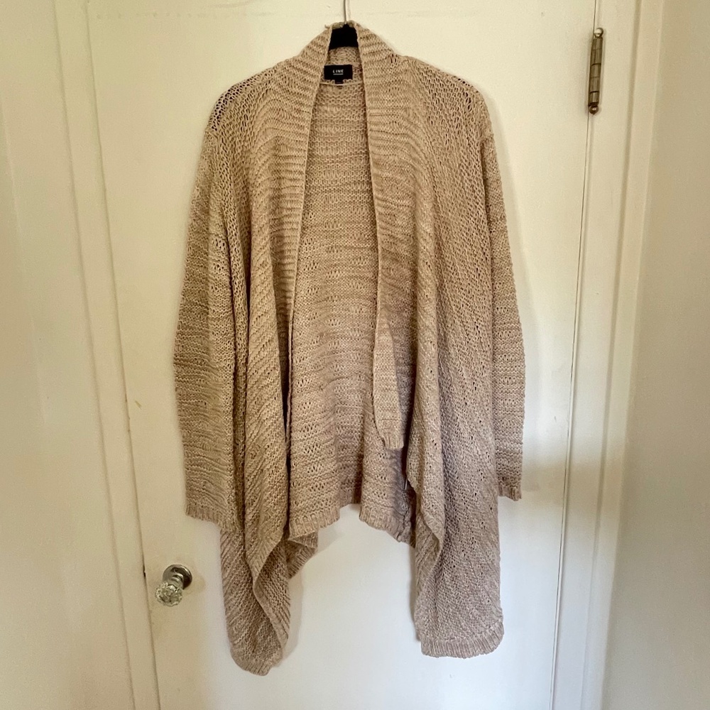LINE Sweater cardigan - 100% cotton